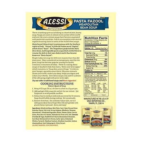  Alessi Autentico Premium Soups, Traditional Flavors, 6oz (Variety, Pack of 3)