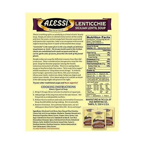  Alessi Autentico Premium Soups, Traditional Flavors, 6oz (Variety, Pack of 3)