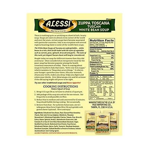  Alessi Autentico Premium Soups, Traditional Flavors, 6oz (Variety, Pack of 3)