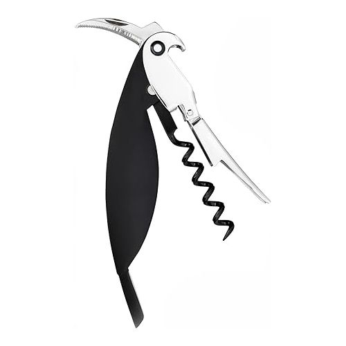  Alessi Parrot Sommelier Design Corkscrew, Black