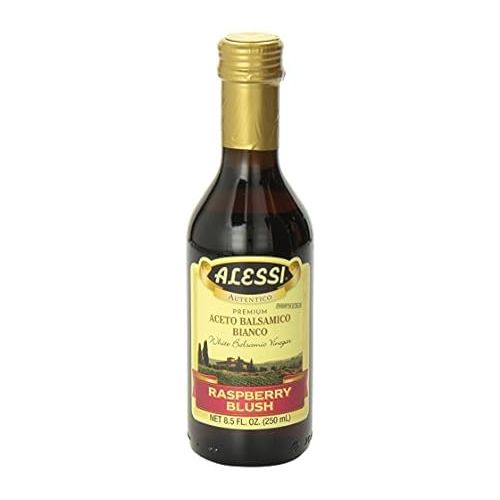  Alessi, White Balsamic Raspberry Vinegar, 8.50-Ounce (Pack of 6)