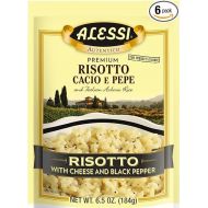 Alessi Autentico, Premium Seasoned Risotto, Italian Arborio Rice, Easy to Prepare, Cacio E Pepe 6.5 Ounce (Cheese & Pepper, Pack of 6)