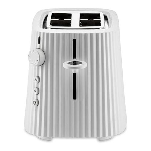  Alessi Plisse MDL08W/USA - Toaster in Thermoplastic Resin, US Plug 850W, White