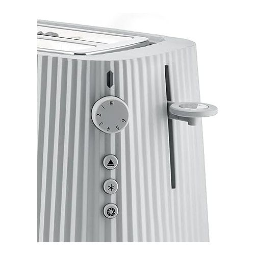  Alessi Plisse MDL08W/USA - Toaster in Thermoplastic Resin, US Plug 850W, White