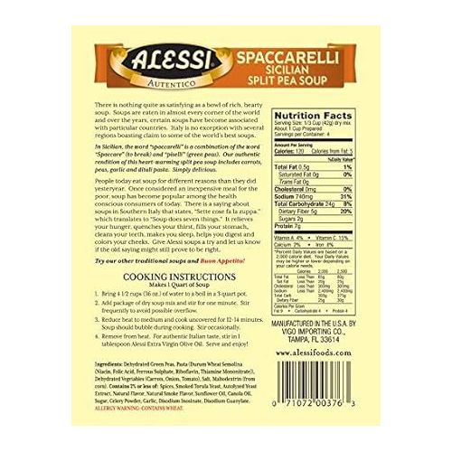  Alessi Split Pea Soup, 6 Ounce