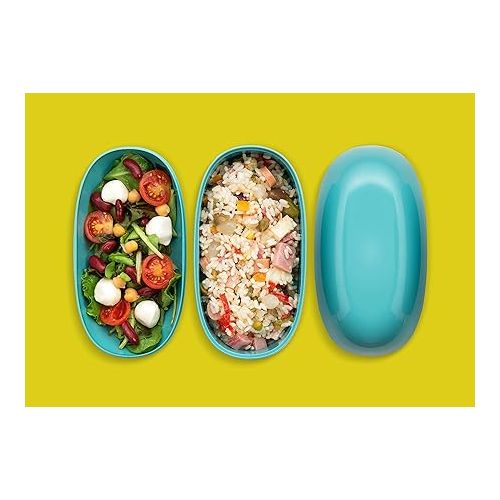  Alessi Food a Porter Portable Lunch Box, One size, light blue