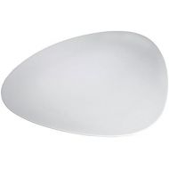 Alessi Colombina 14-1/4-Inch by 13-Inch Flat Dish, White Porcelain