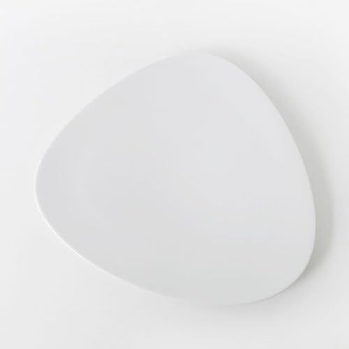  Alessi Colombina 14-1/4-Inch by 13-Inch Flat Dish, White Porcelain