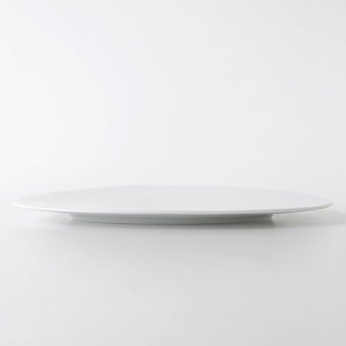  Alessi Colombina 14-1/4-Inch by 13-Inch Flat Dish, White Porcelain