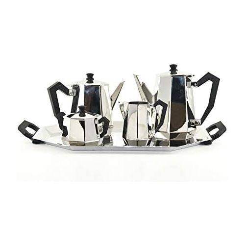  Besuchen Sie den Alessi-Store Alessi Ottagonale Kaffeekanne, Edelstahl, 8.5 x 16 x 28.5 cm