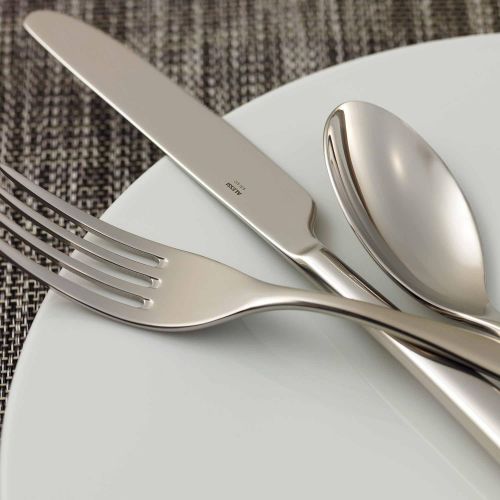  Alessi Nuovo Milano Besteckset  8-teiliges Tafelservice  2 komplette Tafelbesteck  Premium Qualitat Edelstahl  18/8 Edelstahl  2 Gabeln, 2 Messer, 2 Loeffel, 2 Teeloeffel