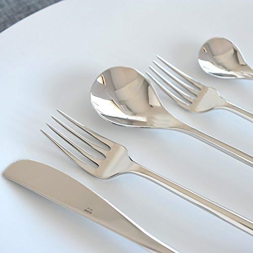  Alessi MU Besteckset 5 TLG. je einen Tafelloeffel,Tafelgabel,Tafelmesser,Dessertgabel,Teeloeffel, Edelstahl