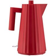 Alessi Plisse | MDL06 R - Elektrischer Wasserkocher, aus thermoplastischem Harz, Rot Eurostecker