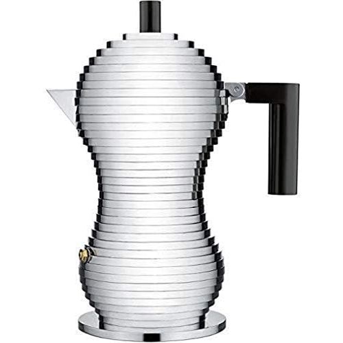  Alessi MDL02/3 B Kaffeekanne, Aluminium, schwarz