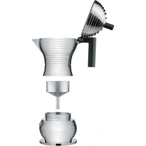  Alessi Kaffeekanne, schwarz, Aluminium, 5.4 x 14.5 x 33.5 cm