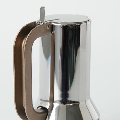  Alessi 9090/1 Stove Top Espresso 1 Cup Coffee Maker in 18/10 Stainless Steel Mirror Polished, Silver