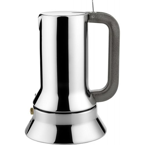  Alessi 9090/1 Stove Top Espresso 1 Cup Coffee Maker in 18/10 Stainless Steel Mirror Polished, Silver