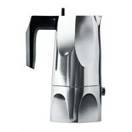 Alessi MT18/1Ossidiana Stove Top Espresso 1 Cup Coffee Maker in Aluminium Casting Handle And Knob in Thermoplastic Resin, Black