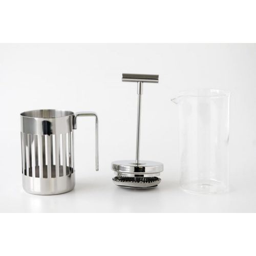  Alessi Press Filter Coffee Maker, Silver