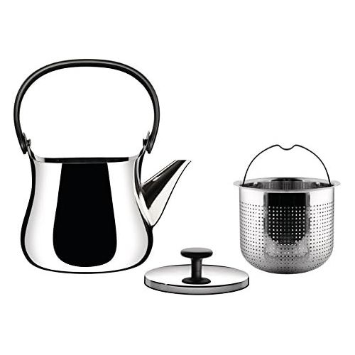  Alessi Cha Kettle/ Teapot, Silver