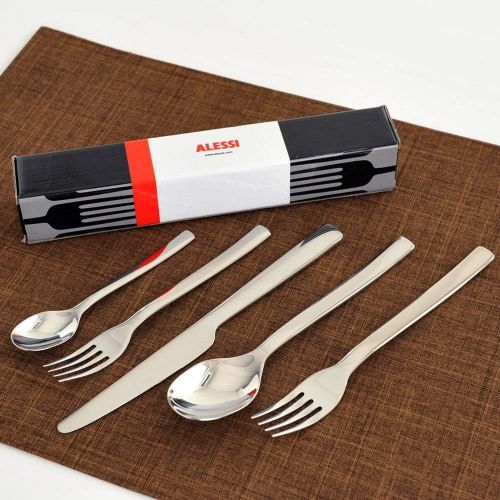  Alessi REB09S5Oval Polished Cutlery Set 5Pieces Stainless Steel