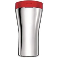 Alessi - Coffee Mug to Go Travel Mug - Stainless Steel - Red - Double-Walled - 40 cl