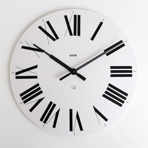  Alessi Firenze Wall Clock, White, (12 W)