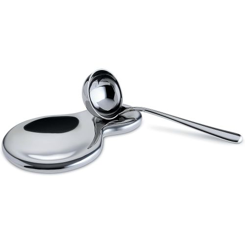  Alessi VS03Spoon Holder, Glass, Silver