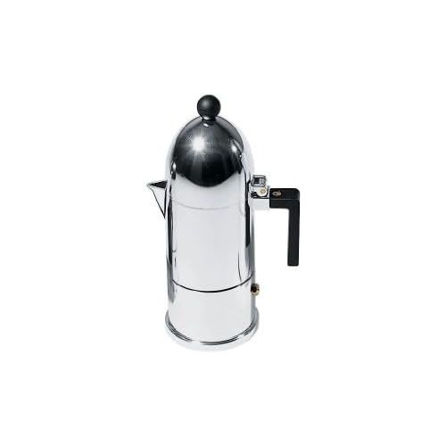  A di Alessi La Cupola Espresso Coffee Maker, 3 Cups, Black, (A9095/3 B)