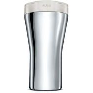 Alessi - Coffee Mug to Go Travel Mug - Stainless Steel - White - Double-Walled - 40 cl