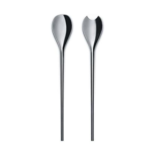  Alessi BMGS02Salad Servers, Stainless Steel, Silver, 2Units