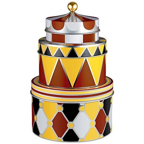  Alessi Set Storage Boxes in Circus Tin Plate, Multi-Colour