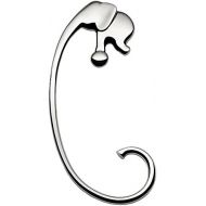 Alessi Jumbo Purse Hook in 18/ 10 Stainless Steel Mirror PolishedSilver