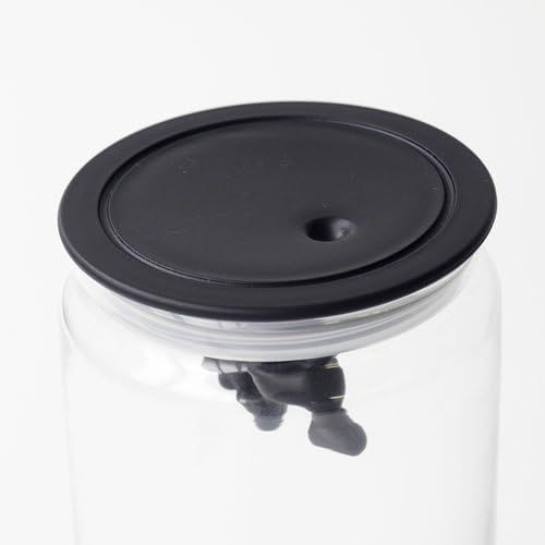  A di Alessi Gianni Glass Jar, Yellow Lid, 70 cl, (AMDR04 Y)