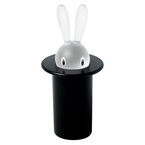  A Di Alessi Magic Bunny Toothpick Holder in Thermoplastic Resin, Black