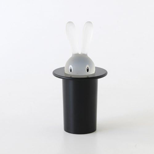  A Di Alessi Magic Bunny Toothpick Holder in Thermoplastic Resin, Black