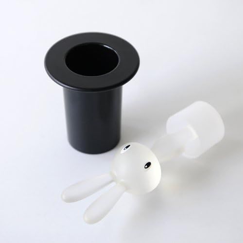  A Di Alessi Magic Bunny Toothpick Holder in Thermoplastic Resin, Black