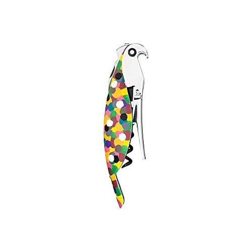  A Di Alessi Hand-decorated Parrot Proust Sommelier Corkscrew in Cast Aluminiumin and PC