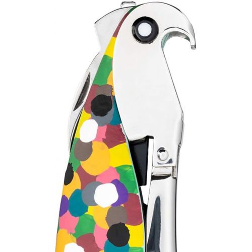  A Di Alessi Hand-decorated Parrot Proust Sommelier Corkscrew in Cast Aluminiumin and PC