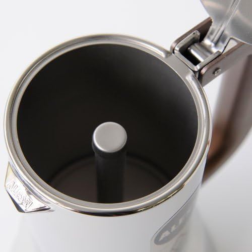  [아마존베스트]Alessi 6-Cup Espresso Coffee Maker in 18/10 Stainless Steel Mirror Polished with Magnetic Heat Diffusing Bottom