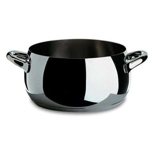  Alessi,SG10124MAMI, Casserole with two handles in 1810 stainless steel mirror polished,5 qt 16 oz