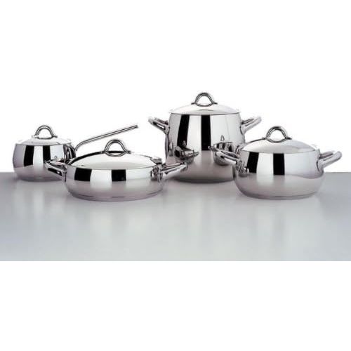  Alessi,SG10124MAMI, Casserole with two handles in 1810 stainless steel mirror polished,5 qt 16 oz