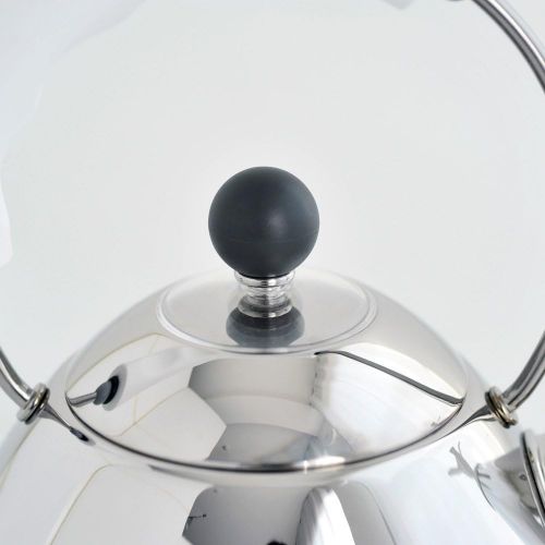  Alessi 2 Qt. Signature Bird Whistle Tea Kettle with Post-Modern Design