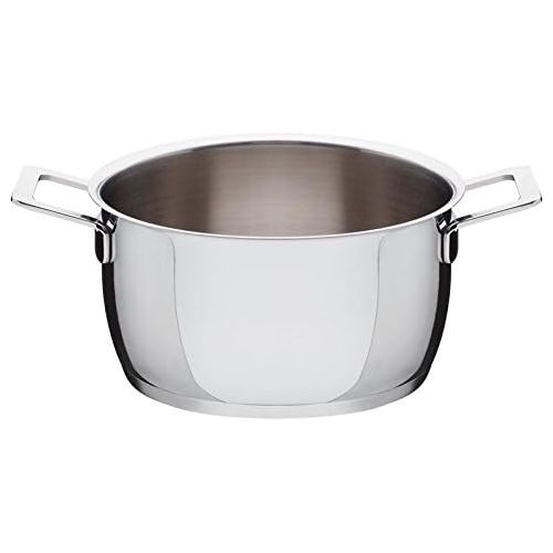  A Di Alessi,AJM10120POTS & PANS, Casserole with two handles in 1810 stainless steel mirror polished,3 qt 12 oz