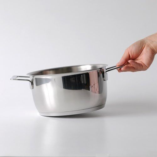  A Di Alessi,AJM10120POTS & PANS, Casserole with two handles in 1810 stainless steel mirror polished,3 qt 12 oz