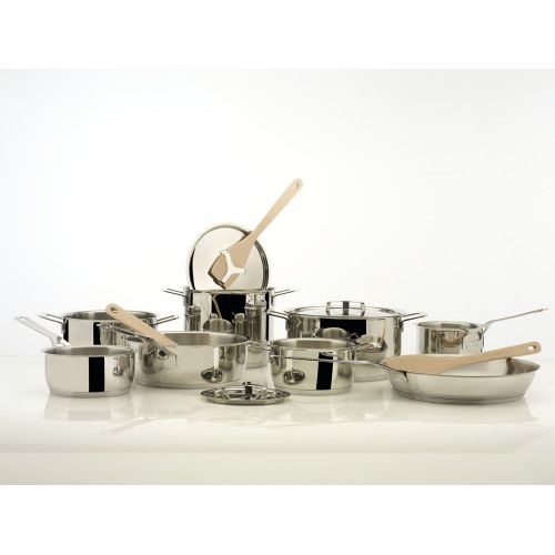  A Di Alessi,AJM10120POTS & PANS, Casserole with two handles in 1810 stainless steel mirror polished,3 qt 12 oz