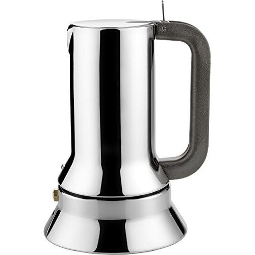  Alessi 90901 Stove Top Espresso 1 Cup Coffee Maker in 1810 Stainless Steel Mirror Polished, Silver
