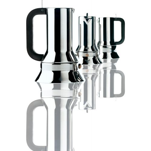  Alessi Espresso Maker 9090 by Richard Sapper, 6 Espresso Cups