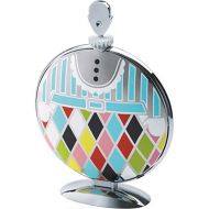 AlessiFatman Folding Cake Stand in 1810 Stainless Steel Mirror Polished With Decoration, Multicolor
