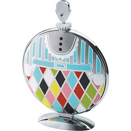  AlessiFatman Folding Cake Stand in 1810 Stainless Steel Mirror Polished With Decoration, Multicolor